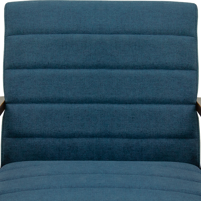 Sillon Tela Azul/nogal Cincuenta Y Ocho | Sillones y Ottomanes | salas